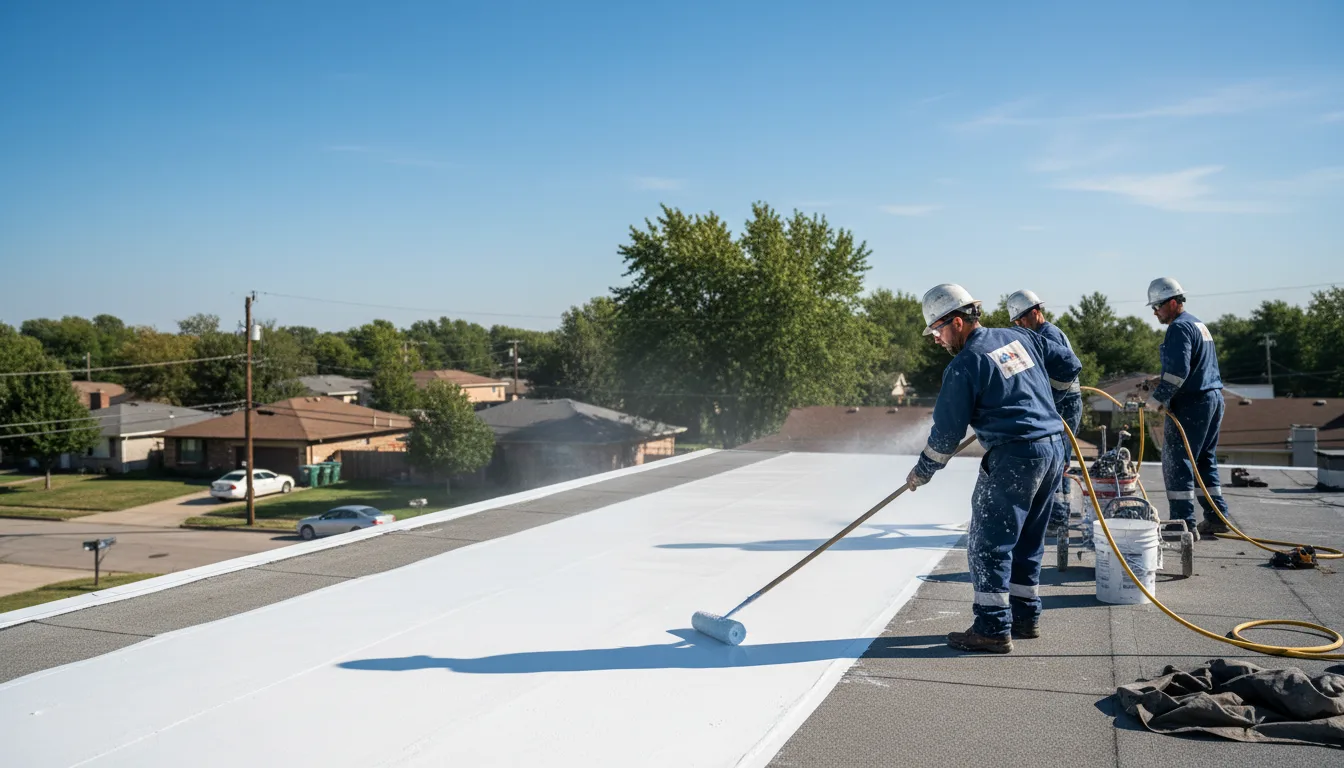 Commercial roof coating in Stafford, OH near me